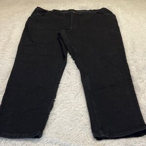 Riders by Lee Black Denim Pants WOMENS SIZE 22 W. M